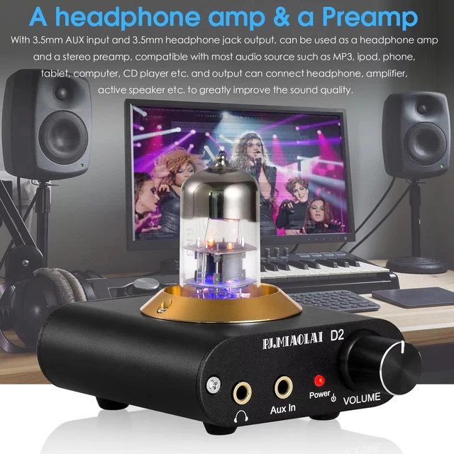 PRÉAMPLI STÉRÉO TUBE vide Douk Audio Ultra-spirit amplificateur bureau ...