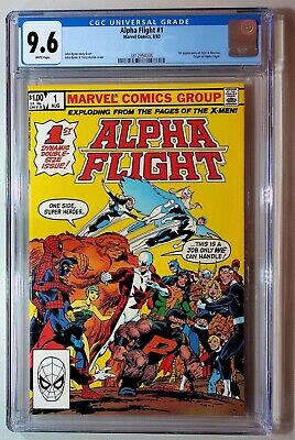 Alpha Flight #1 (1983)  CGC 9.6 White Pages!- 1st App of Puck & Marina
