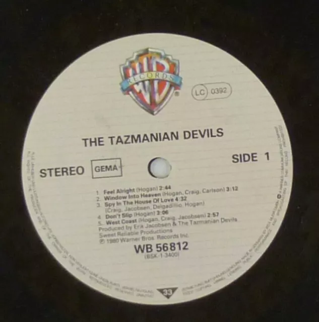 12" LP - The Tazmanian Devils - BB828 - K20 3