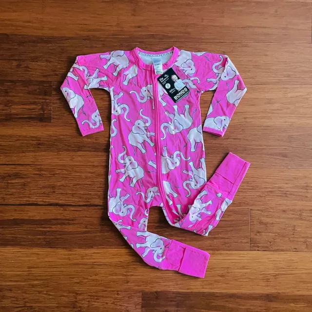 Bonds Baby Elephant Magic Pink Zip Wondersuit Size 2 BNWT