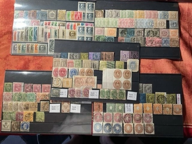Allemagne Anciens Etats  Lot 245 Timbres Obliteres/Neufs  A Etudier