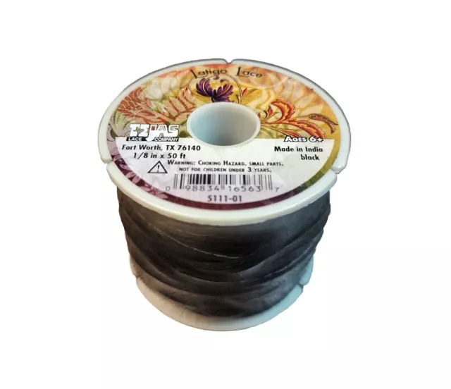 Latigo Lace Black 1/8" X 50 Ft 5111-01