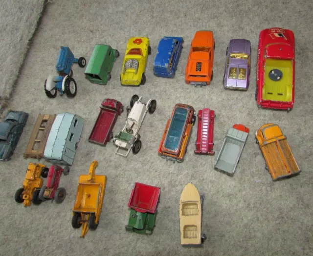 Vintage Corgi &Dinky &Lesley Toy Cars Ect  Job Lot