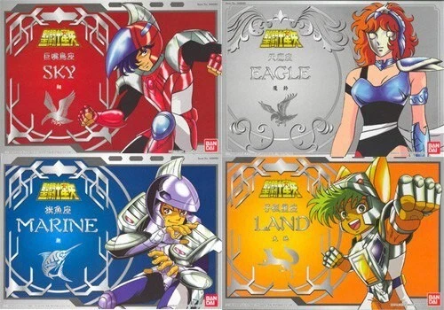 BANDAI Saint Seiya EX Cloth Myth 3 steel ( land marin sky )+ eagle very rare