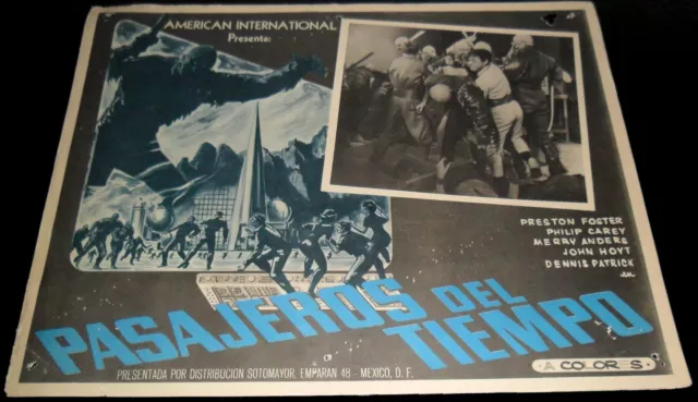 1964 The Time Travelers ORIGINAL MEXICAN LOBBY CARD Post-Apocalyptic SCI-FI