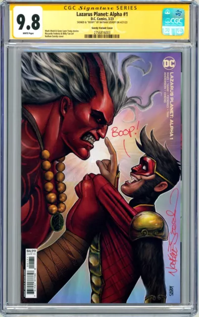 CGC SS 9.8 Nathan Szerdy SIGNED Lazarus Planet: Alpha #1 Variant Cover Art