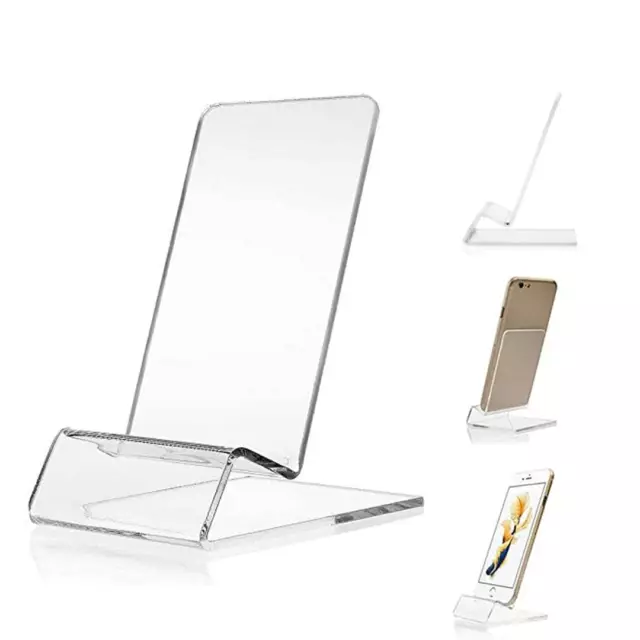 New Heavy Duty Phone,Tablet Acrylic Display Stand Perspex Retail Cookbook Holder