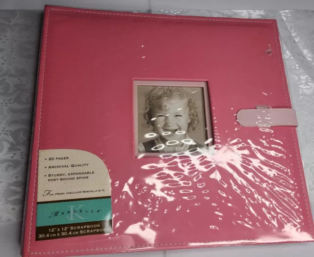 K&Company 12 x 12 Scrapbook Pink Plaid Frame