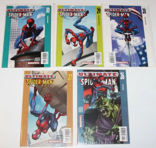 Ultimate Spider-Man #26,27,28,29,30 Marvel 2000 Series Bendis Bagley High Grade