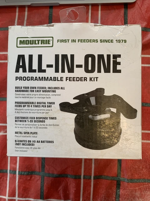 MOULTRIE ALL-IN-ONE PROGRAMMABLE Feeder Kit Timer Battery-Powered Deer
