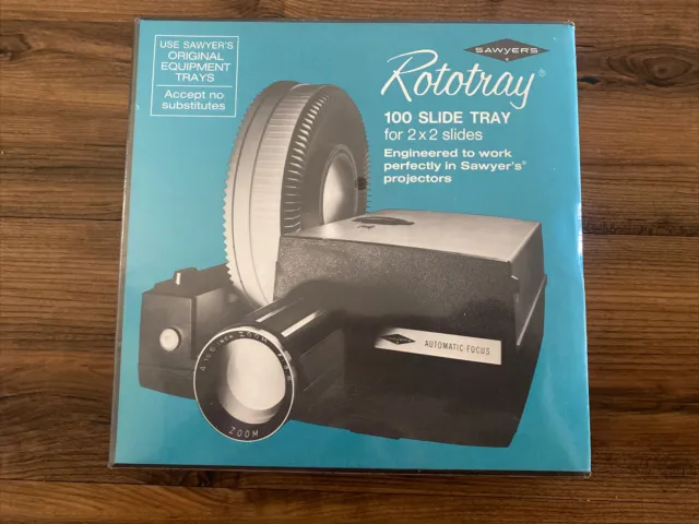 Sawyer's Rototray Rotary Projector Slide Tray 100 2x2 Sealed