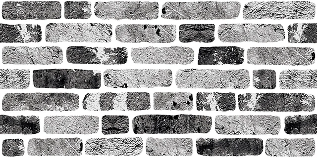 3D Poliestireno Panel Mural 160-FROST Revestimiento Óptica Piedra Innen-Aussen