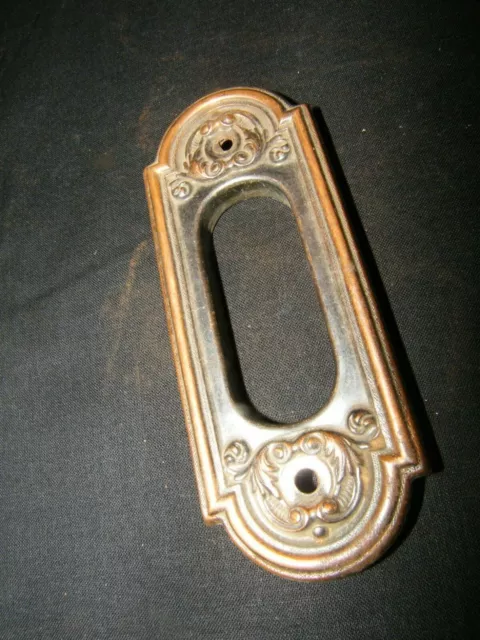 Antique Ornate Pull For Pocket Door - Stamped Steel