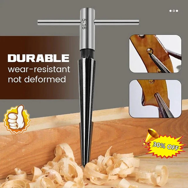 2xT Handle Tapered Reamer Set 1/8 " to 1/2 " & 5/32 " - 7/8 " Bridges Pins Holes