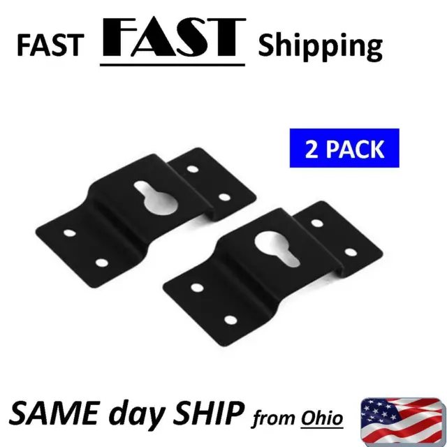 DIY AUDIO SOUND Box Speaker Wall Mount Iron Hook Hanger Plate 2 pack