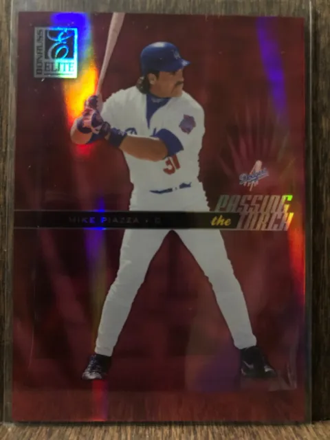 2004 Donruss Elite Mike Piazza #PT-22 Passing the Torch Insert #D /1000