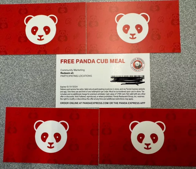 (10) Panda Express Giftcards For Kids Meals  🐼🤗 Up To An $100 Value