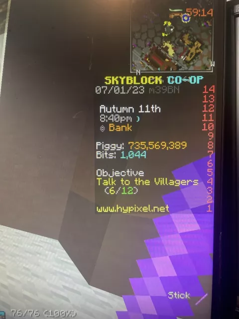 Hypixel Skyblock Coins 100m = 7€