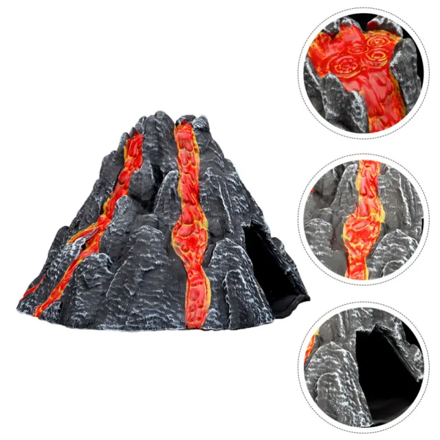 Volcano Model Pvc Child Dinosaurs Toy Artificiales Para Excavation for Kids