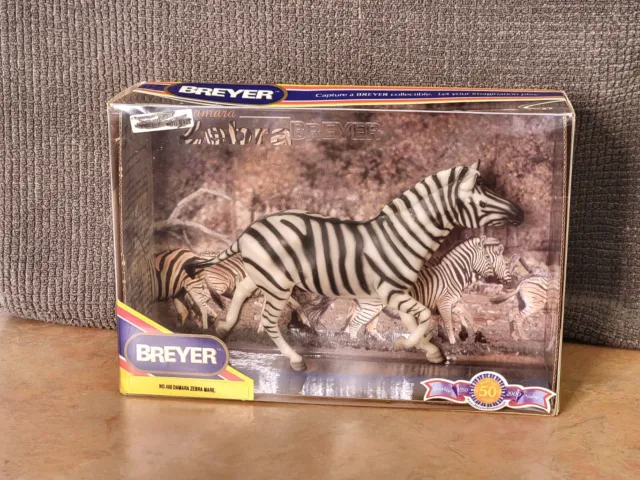Rare Retired Vintage Breyer Horse #468 Damara Zebra Mare Wild Animal NIB