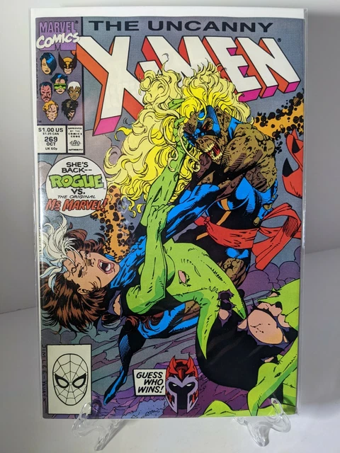 Uncanny X-Men 269 Rogue vs Ms Marvel, 12 PICTURES, Marvel Comics === key