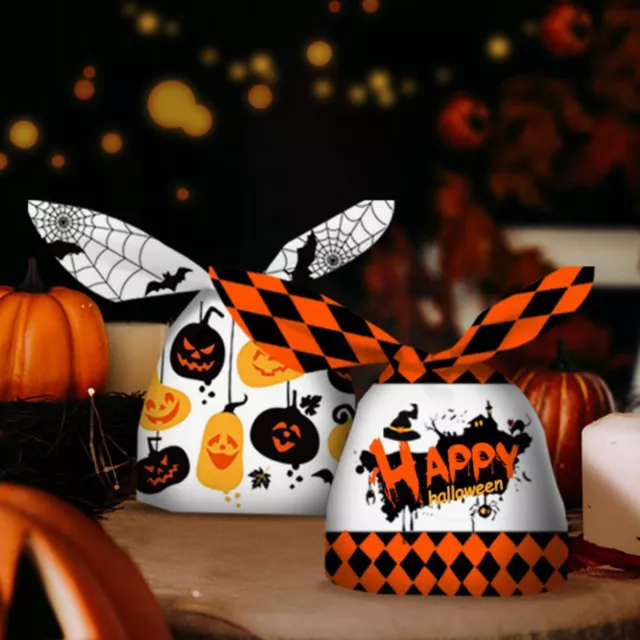 50pcs Halloween Gift Bag Rabbit Ear Increase Atmosphere Reusable  Ears