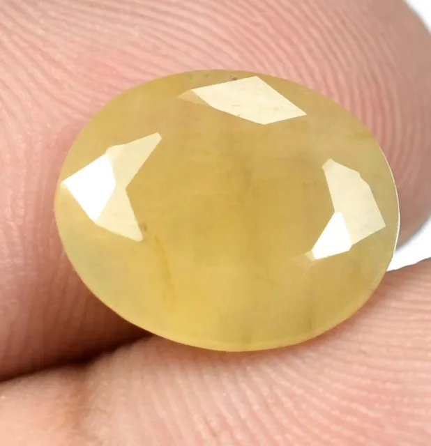 AAA Quality 4.80 Ct Natural African Yellow Sapphire Oval Cut Loose Gemstone-597