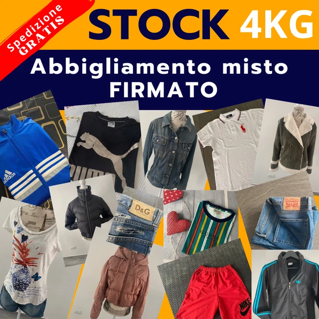 LOTTO STOCK 4KG abbigliamento uomo donna adolescente indumenti