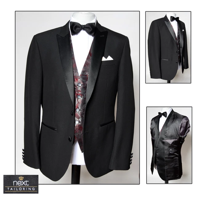 Giacca tuta da cena smoking nera 40R slim skinny fit prossimo ballo matrimonio DJ formale