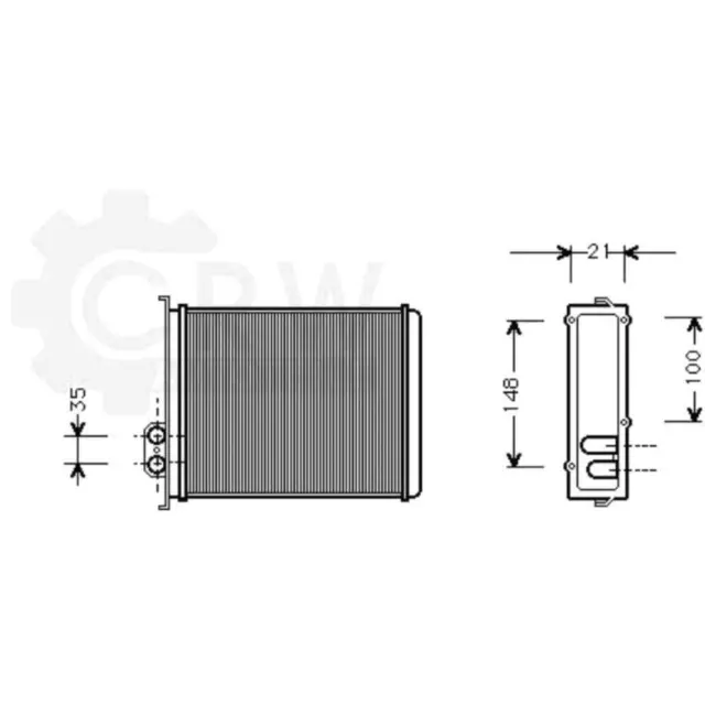 Échangeur Chauffage Intérieur pour Volvo 850 Break XC70 Cross Country IV Ls 2.5