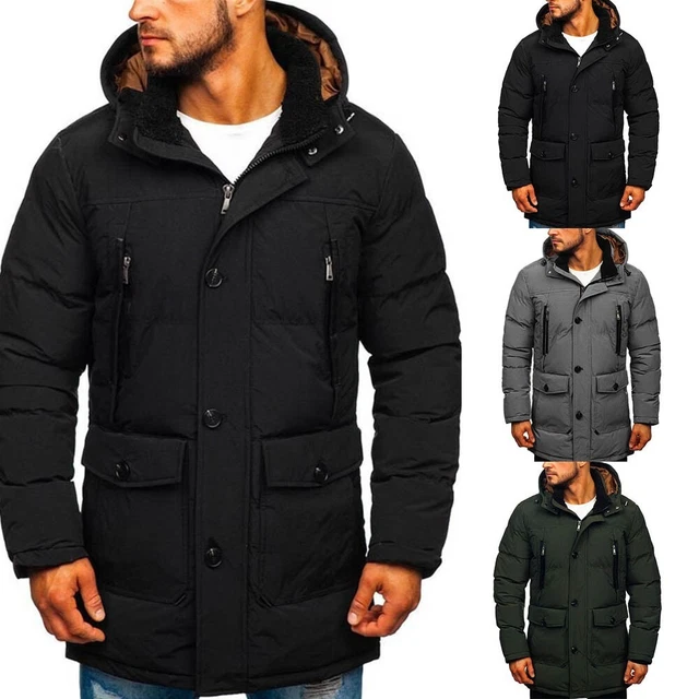 MANTEAU D'HIVER CHAUD pour hommes l gant et fonctionnel veste de ski capuc EUR 42,24 - PicClick FR