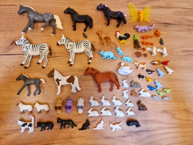 Playmobil Figuren, verschiedene Figuren-Tiere, Konvolut, Sammlerfiguren