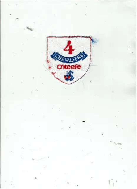 4 Chevaliers O'Keefe Baseball Québec vintage beer patch