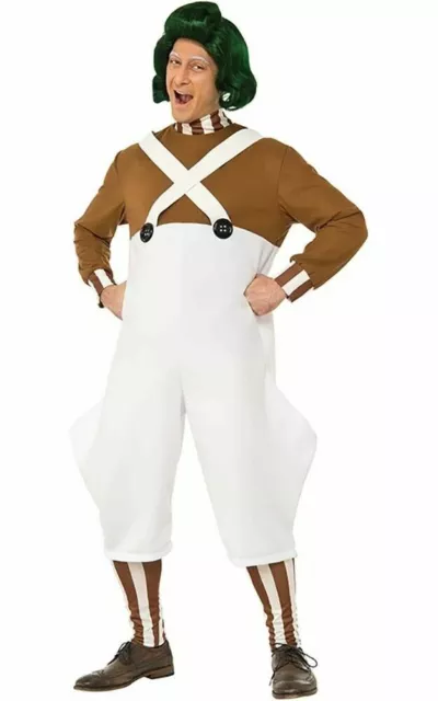 LICENZA DELUXE OOMPA Loompa Adulto Mens Willy Wonka Book Week Costume EUR  56,75 - PicClick IT