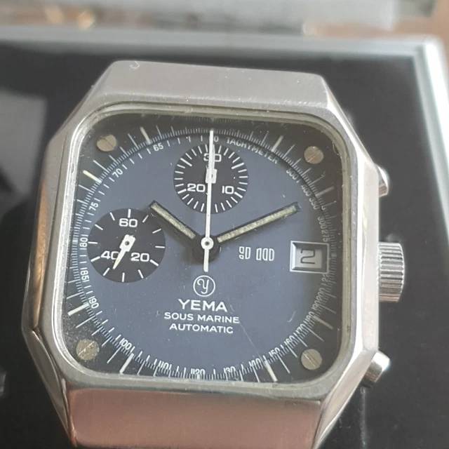 Montre Yema Sous Marine Automatique Vintage - Fonctionnelle, Modèle Driver étanche