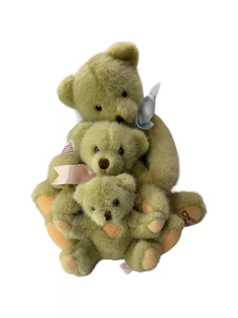 Dakin Enesco CHERISHED TEDDIES Special Edition 3 Bears Set Handcrafted 1994 12"