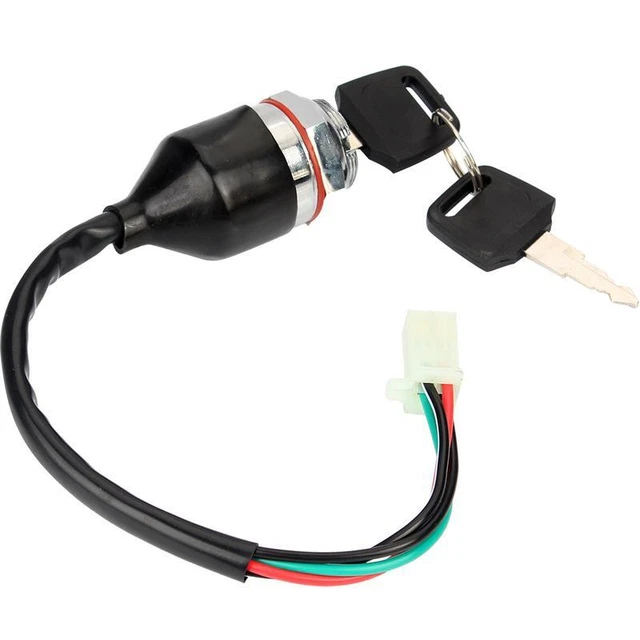 4Pins Key Ignition Switch Key Starter Switch On-Off For ATV Pit Bike Motorcycle
