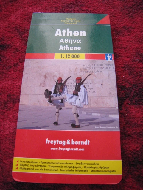 Freytag & Berndt Map of Athens Map Used