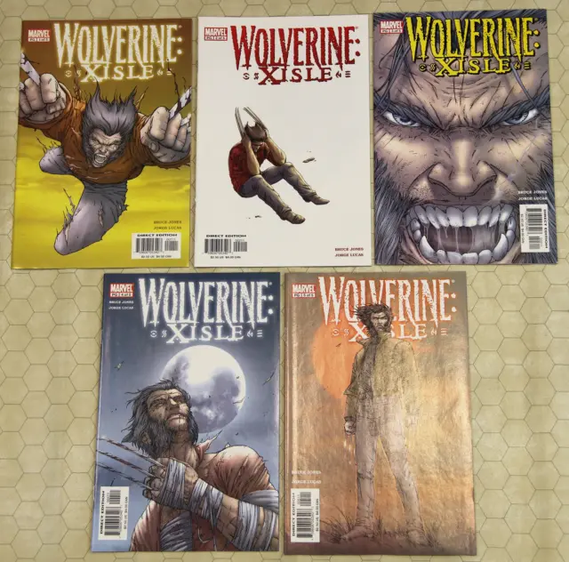WOLVERINE X-ISLE #1 - 5 (2003) Complete Set NM (Marvel Comics)