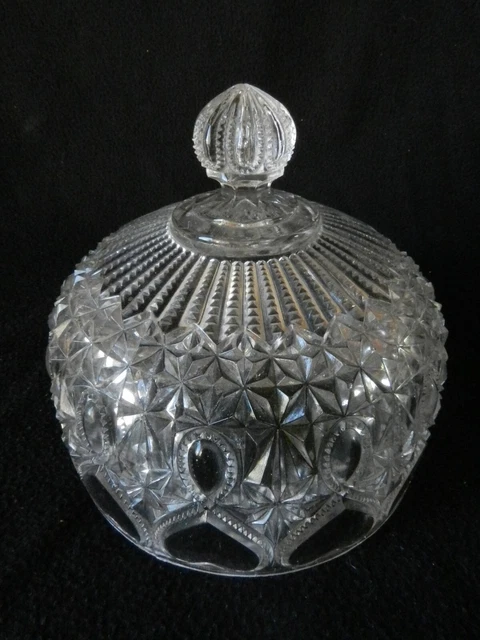 Cloche En Verre Pressé Vintage - Pour Mignardises, Beurre Ou Fromage