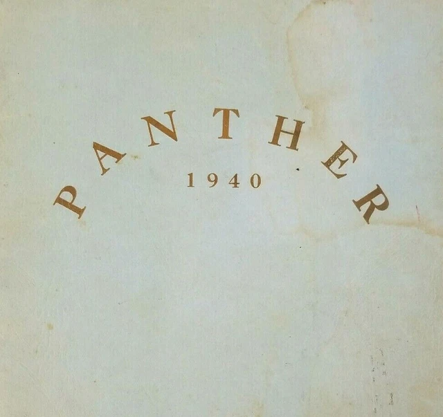 PHILLIPSBURG HIGH SCHOOL Yearbook Annual 1940 Panther Phillipsburg