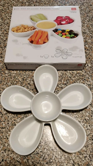 Piatto Porcellana Nerthus - 3 Scomparti Rettangolari, Per Aperitivi E Finger Food - Foto 9