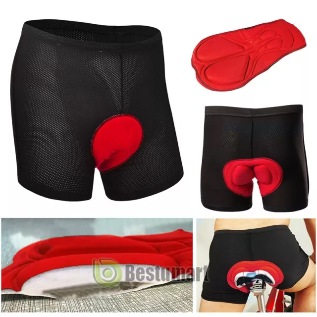 MEN'S WOMEN'S CYCLING Shorts Bicycle Bike Underwear Pants W/Sponge Gel ...