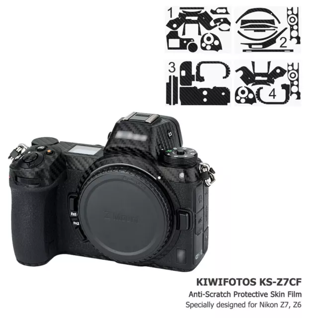 KIWIFOTOS Anti-Scratch 3M Camera Body Skin Protector Film Cover for Nikon Z7 Z6