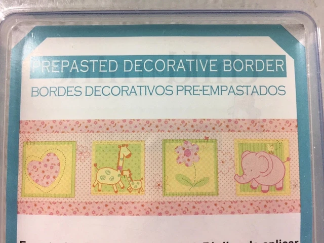 Carters Child of Mine Decorative Wall Border Girls Pink Yellow 5 Yards