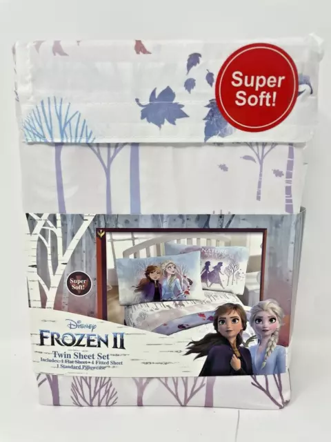 Disney Frozen II  3 Piece Twin Sheet Set Super Soft "True to Myself"