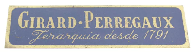 GIRARD PERREGAUX  DISPLAY SCHILD FÜR JUWELIERE - ca.50er Jahre