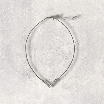Accurist 1A Collana/Collier 925er Argento Collana Argento Cuori Blu Bianco L:45cm 