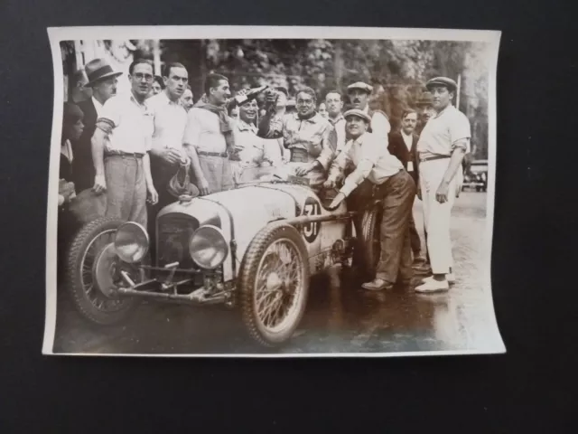 Photo Originale Meurisse 24 heures du Mans De Garbadie Milcar bol d'or 1930s