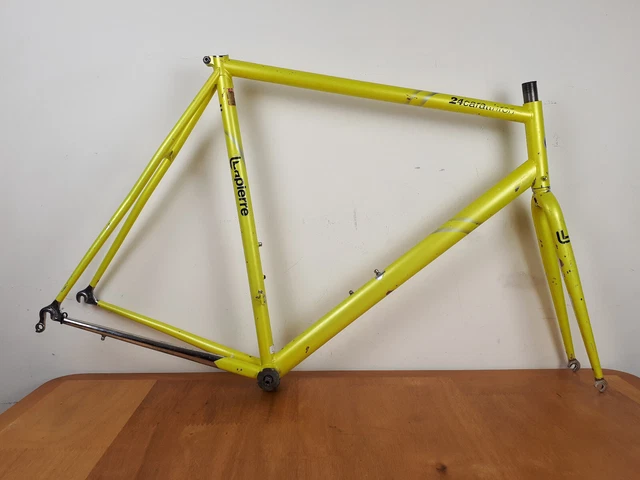 Cadre et fourche de vélo de route vintage Veneto Décor – tubes Columbus Aelle (🇮🇹) - Équipements vélos